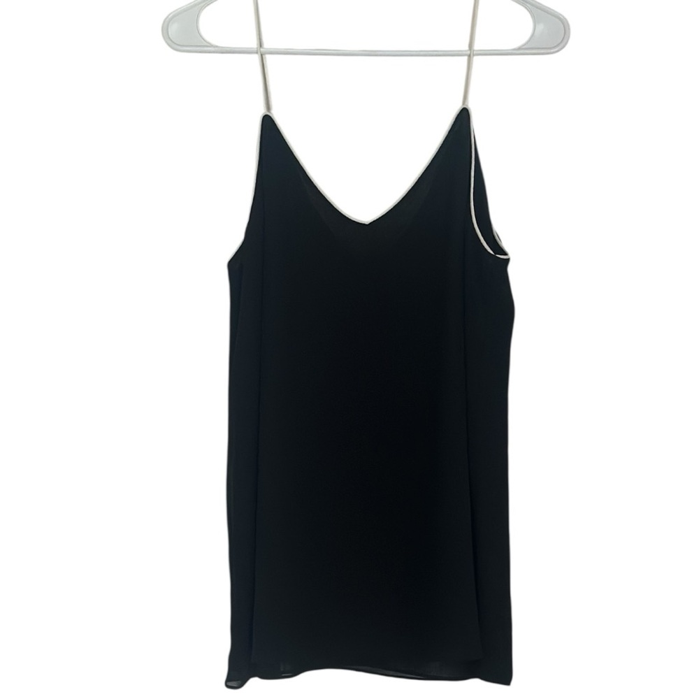Blaque Label Black V Neck Cami Tank Top Large NWT Minimalist Basic